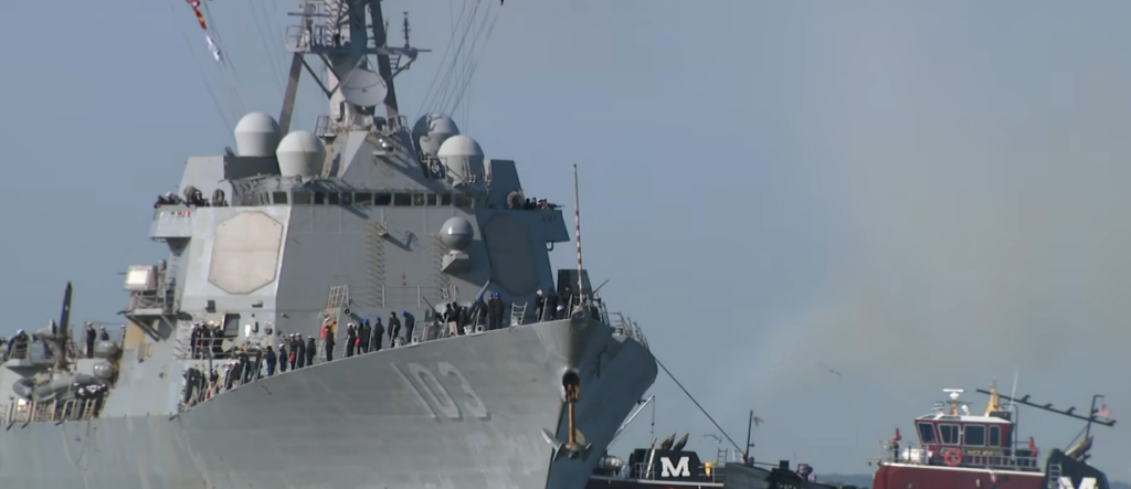 US Navy Ships Collide in Caribbean, Injuring Two During Refueling Operation